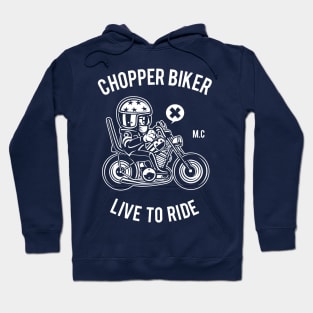 On the road with my chopper Hoodie